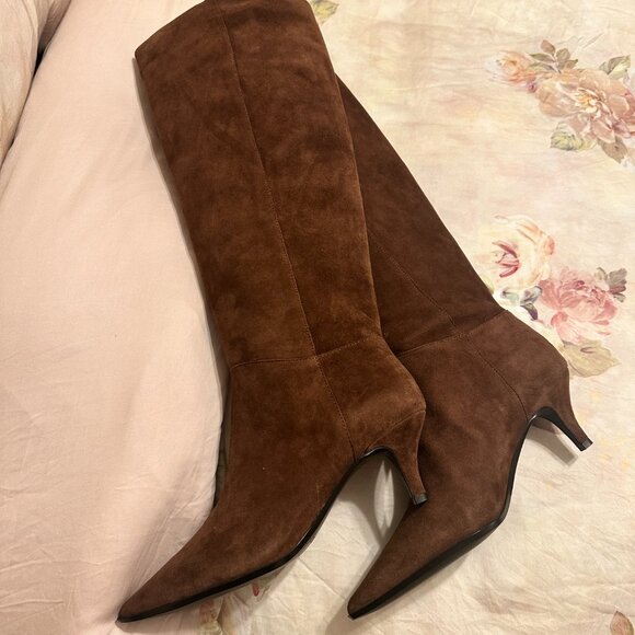 SOLD - J Crew Stevie Suede Boots - Picture 2 of 4